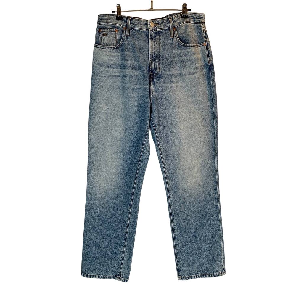 Outerknown The Strand Straight Jeans 30 Blue Denim High Rise Organic Cotton